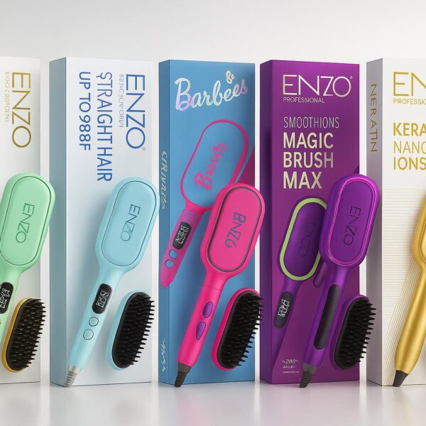 ENZO Electric Hair Straightening Brushes