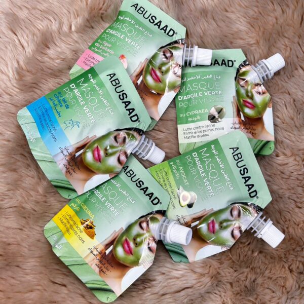 🌿 Masques Visage à l’Argile Verte – ABUSAAD