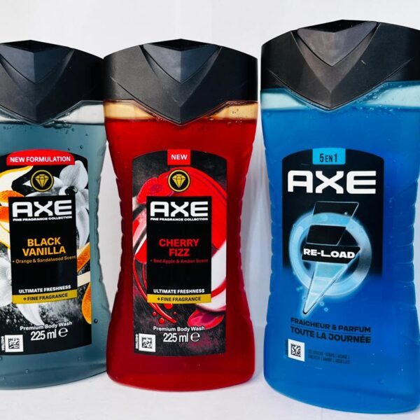 AXE Body Wash (Black Vanilla, Cherry Fizz, Re-load)