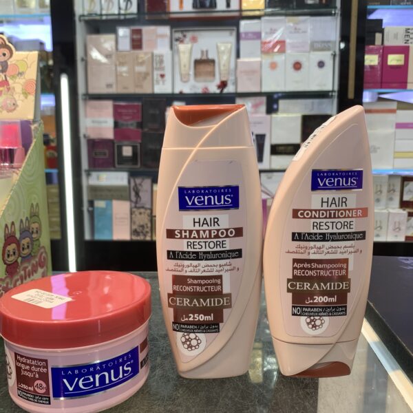 Routine Capillaire Complète VENUS – À l’Acide Hyaluronique & Céramide