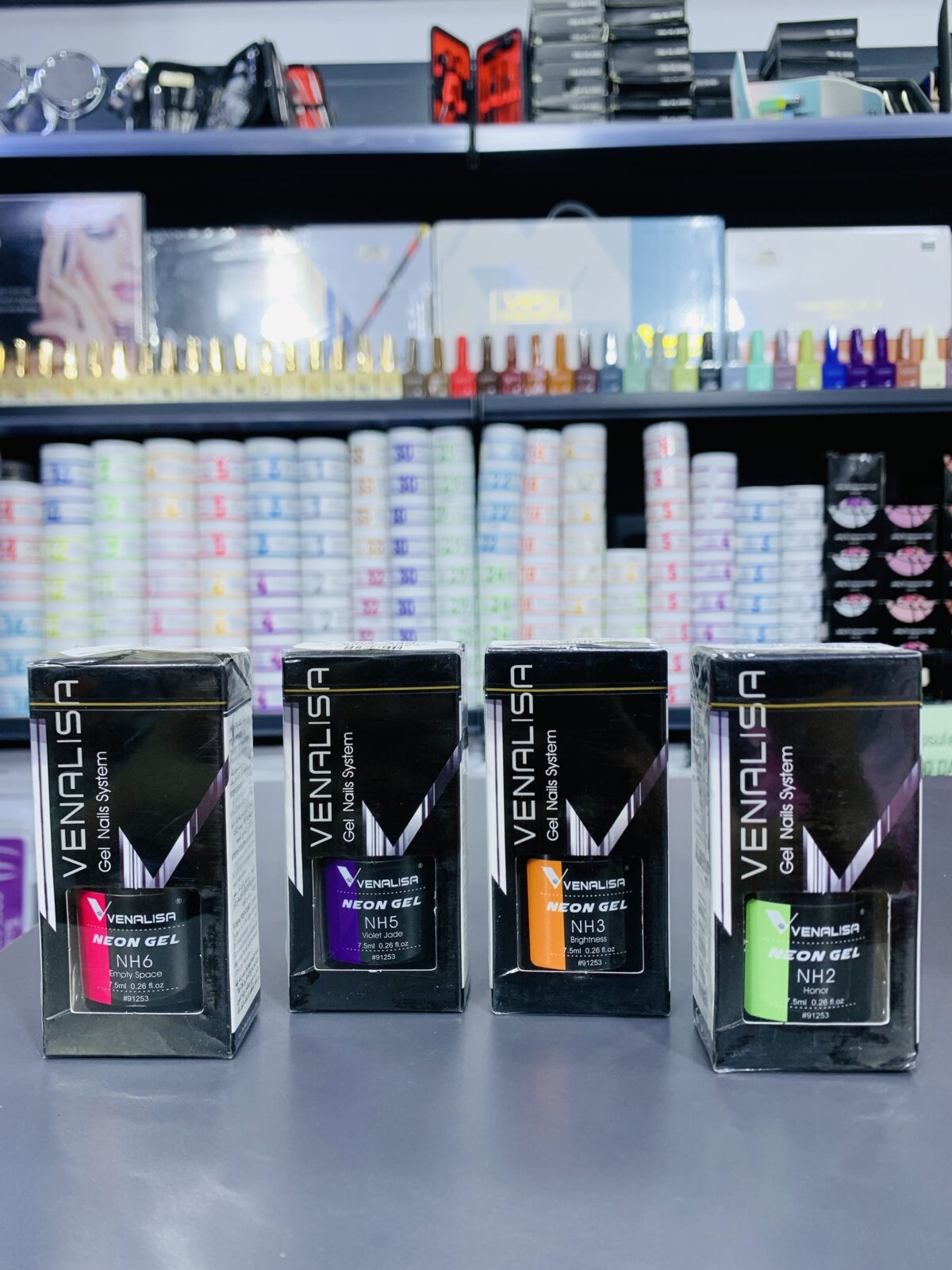 VENALISA – Gels Néon Professionnels pour Ongles (NH2, NH3, NH5, NH6) – Image 1