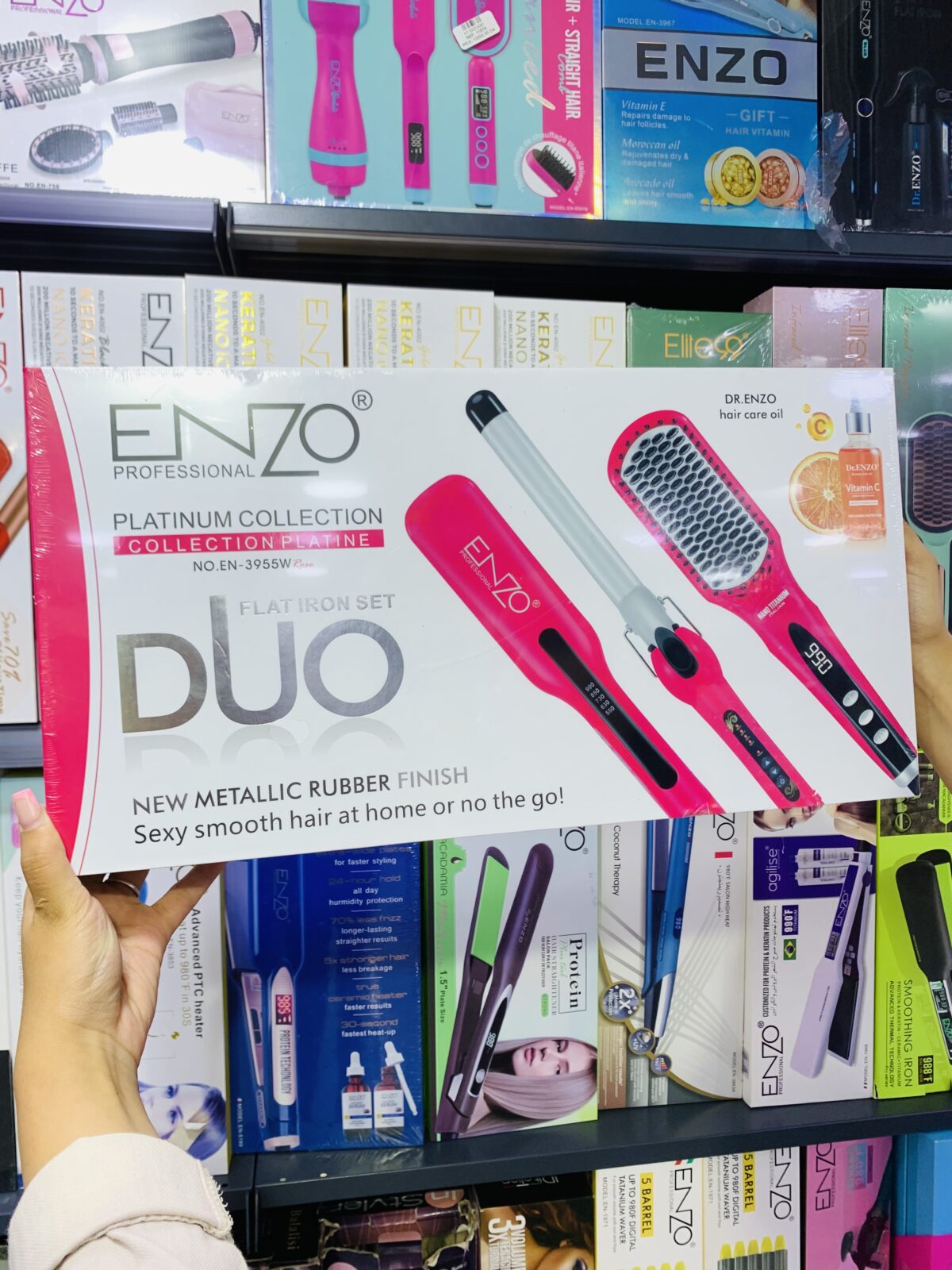 💖 ENZO DUO – Set Professionnel de Lissage et Bouclage – Image 1