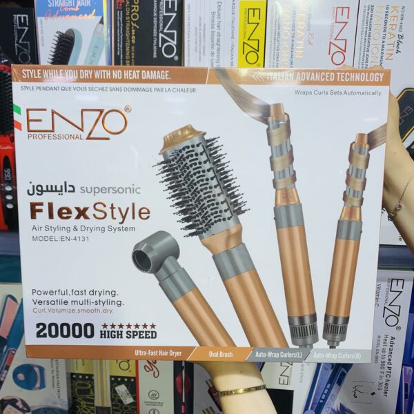 ENZO FlexStyle Supersonic – Système de Séchage et de Coiffage à Air