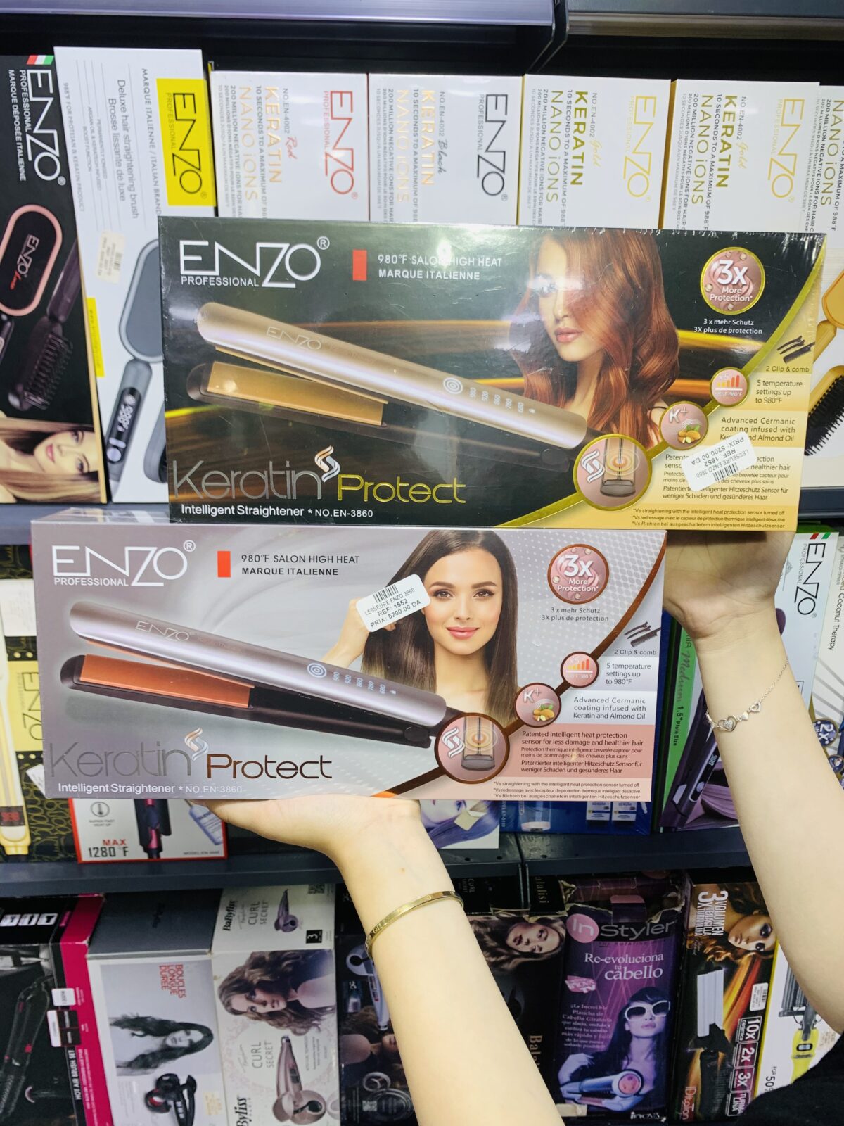 🌟 ENZO Keratin Protect – Lisseur Intelligent Professionnel – Image 1