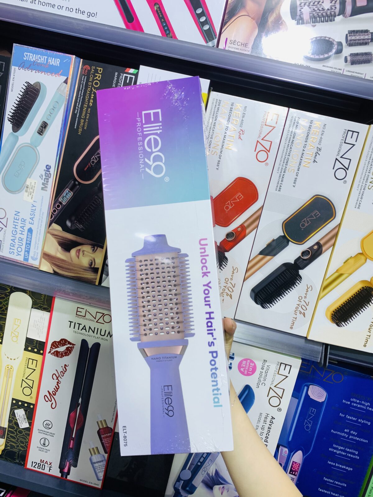 Elite99 Professional – Brosse Lissante Nano Titanium – Image 1