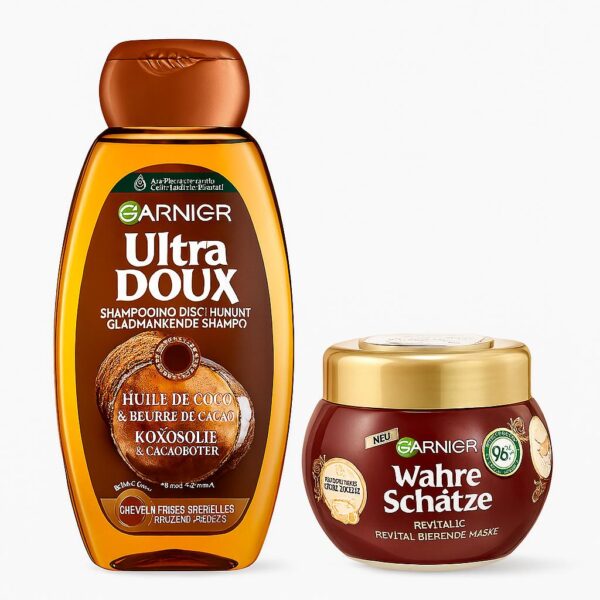 🥥 Garnier Ultra Doux – Shampooing à l’huile de coco & beurre de cacao