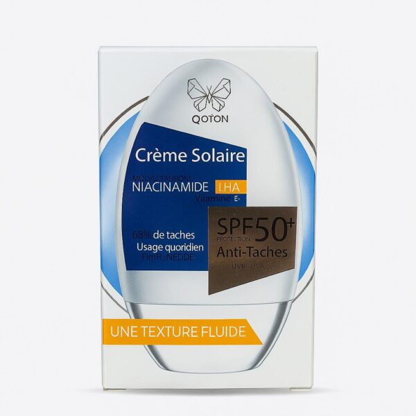 ☀ Qoton – Crème Solaire Anti-Taches SPF 50+