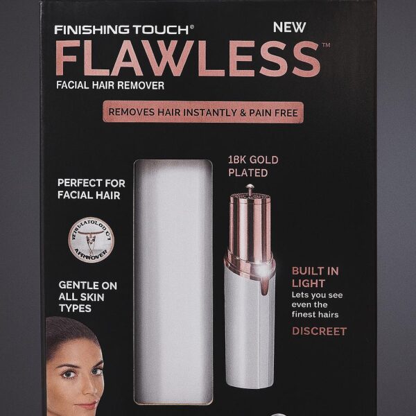 FLAWLESS – Épilateur Visage à Tête Plaquée Or 18K