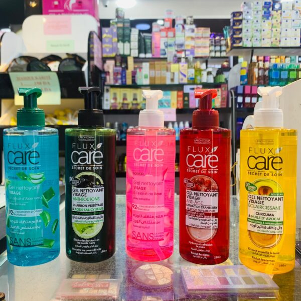 FLUX CARE – Gels Nettoyants Visage (390 ml)