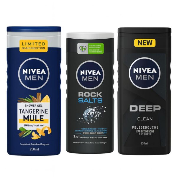 NIVEA MEN – Gels Douche Énergisants & Soin Intensif (250 ml)