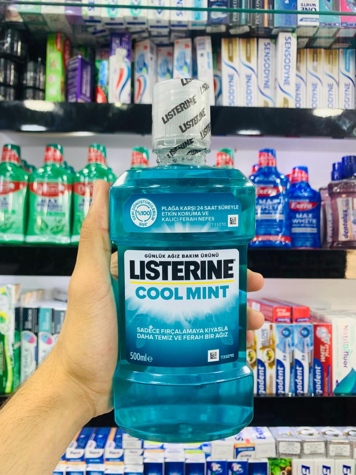 Listerine Cool Mint – Bain de bouche 500 ml – Image 1