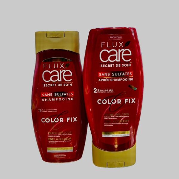 💆‍♀️✨ Duo Soin Capillaire Flux Care Rouge – Sans Sulfates ✨💆‍♀️