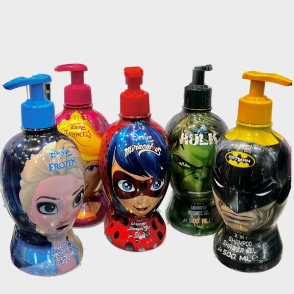 🧼✨ Shampooing & Gel Douche 2 en 1 – Héros & Princesses | 500ml ✨🧼