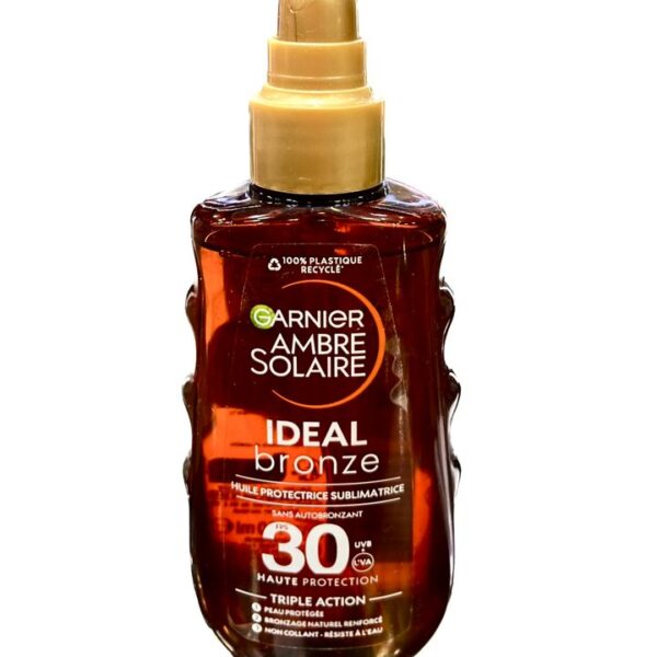 🌞 Garnier Ambre Solaire – Idéal Bronze Huile Protectrice Sublimatrice SPF 30