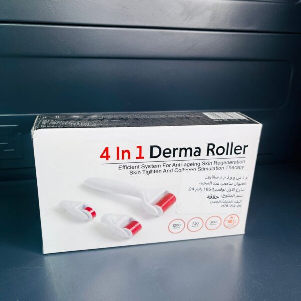 Derma Roller 4-en-1 – Régénération Cutanée Professionnelle