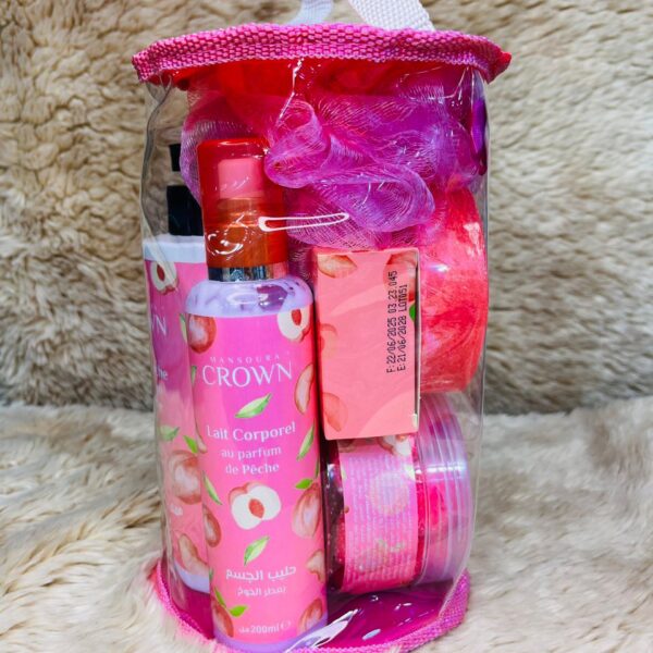 Coffret Soin Corps Femme – MANSOURA CROWN à la Pêche