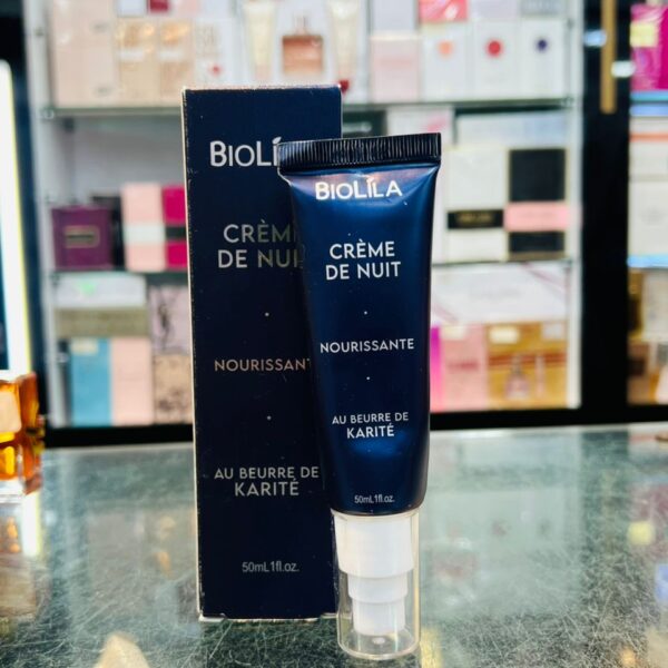 🌙 Biolila – Crème de Nuit Nourrissante au Beurre de Karité (50 ml)
