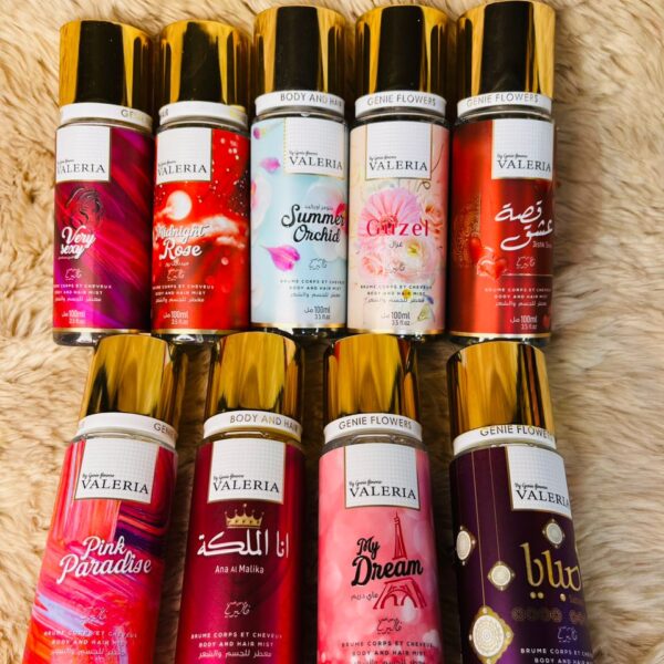 🌸 VALERIA – Brume Corps & Cheveux (Body and Hair Mist)