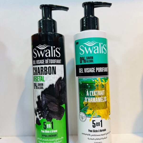 Swalis Gel Visage Détoxifiant & Purifiant 5en1