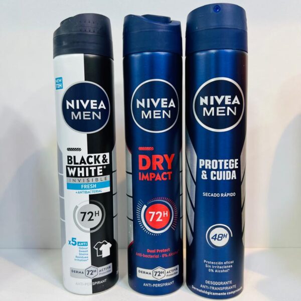 Nivea Men – Déodorants spray 48h/72h (3 versions)