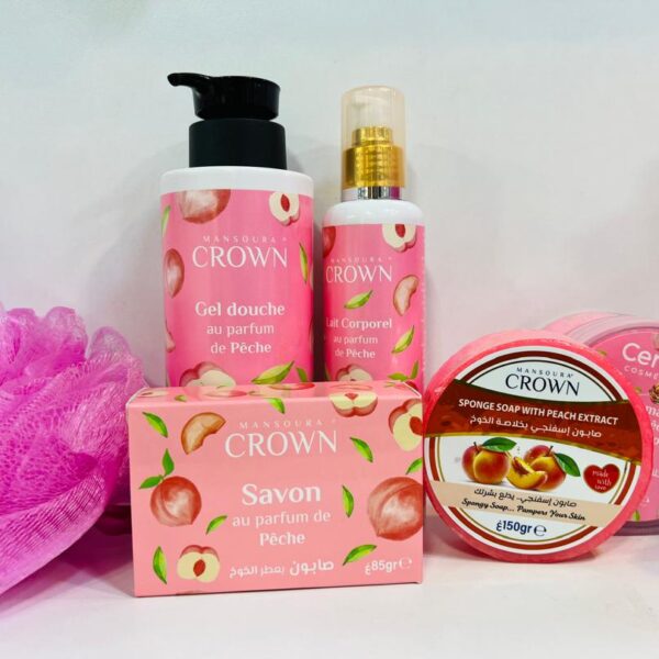 Coffret Douche & Soins Parfum Pêche – Crown