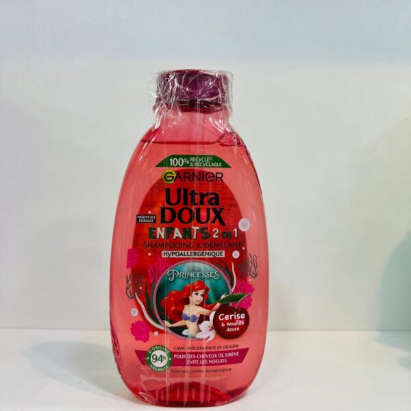 Garnier Ultra Doux Enfants 2en1 – Shampooing & Démêlant Cerise & Amande Douce